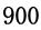 900 